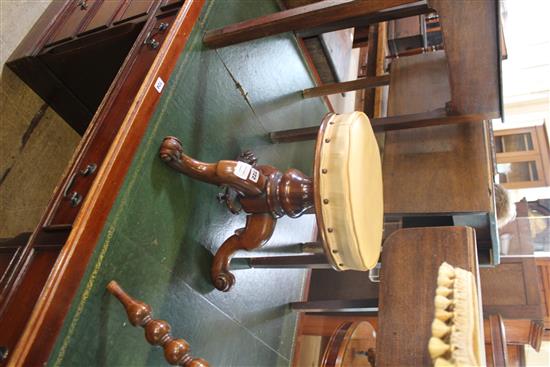 Victorian revolving piano stool